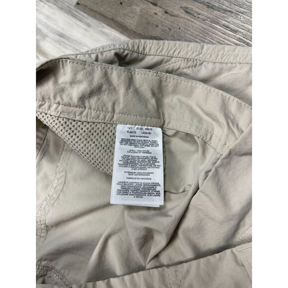 Columbia PFG Aruba Roll Up Pants Womens 12 Regular Tan Convertible Fishing - Picture 9 of 12